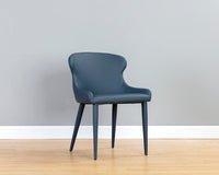 Sunpan Evora Dining Chair - Dillon Stratus Gray / Thunder Blue - Set of Two