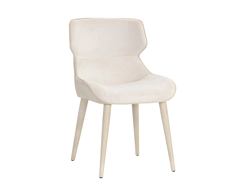 Sunpan Jesmond Dining Chair - Polo Club Muslin And Bravo Cream/Polo Club Stone And Antonio Charcoal