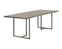 Sunpan Donnelly Dining Table In Antique Brass and Dark Mango/Ash Grey  - 95"