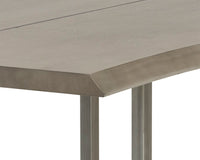 Sunpan Donnelly Dining Table In Antique Brass and Dark Mango/Ash Grey  - 95"