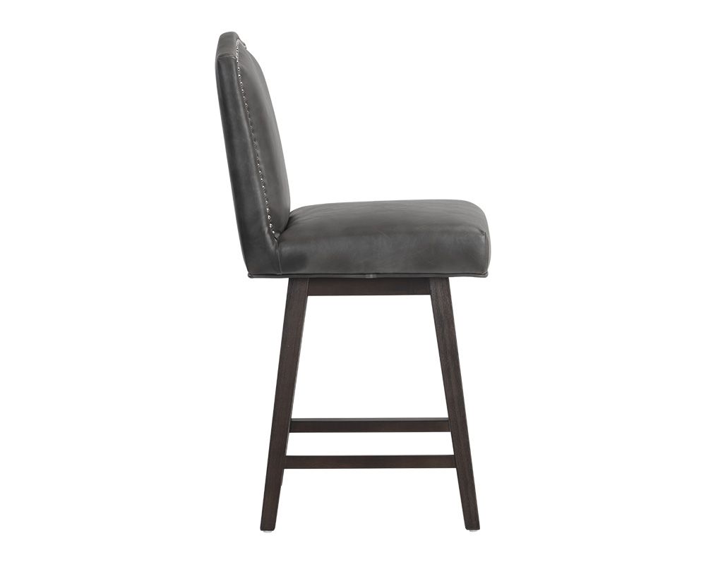 SUNPAN Maison Swivel Counter Stool - Overcast Grey