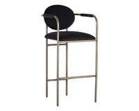 Sunpan Rylan Barstool - Abbington Black/Dillon Cream