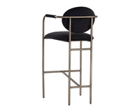 Sunpan Rylan Barstool - Abbington Black/Dillon Cream