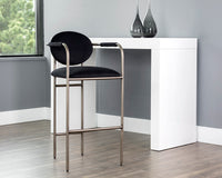 Sunpan Rylan Barstool - Abbington Black/Dillon Cream