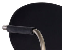 Sunpan Rylan Barstool - Abbington Black/Dillon Cream