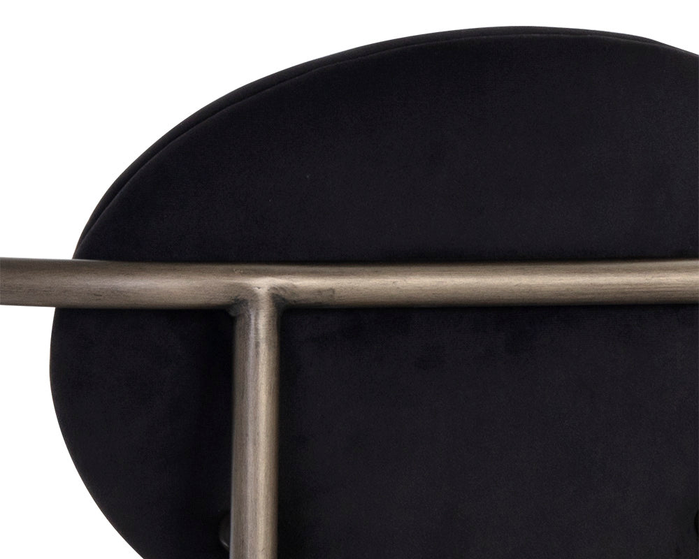 Sunpan Rylan Barstool - Abbington Black/Dillon Cream