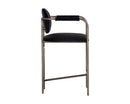 Sunpan Rylan Counter Stool in Abbington Black/Dillon Cream