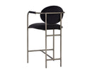 Sunpan Rylan Counter Stool in Abbington Black/Dillon Cream