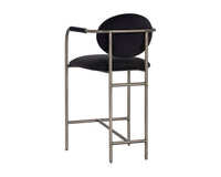 Sunpan Rylan Counter Stool in Abbington Black/Dillon Cream