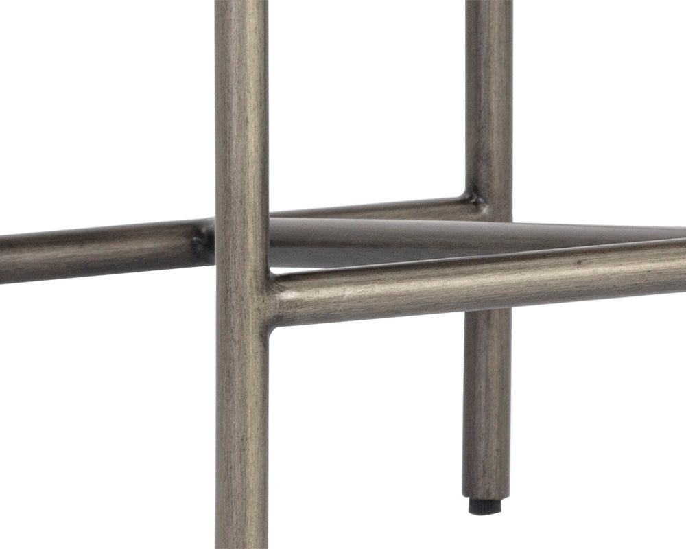 Sunpan Rylan Counter Stool in Abbington Black/Dillon Cream