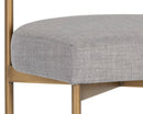 Sunpan Seneca Counter Stool - Antique Brass and Arena Cement/Antique Brass and Arena Navy/Black and Polo Club Stone