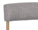 Sunpan Seneca Counter Stool - Antique Brass and Arena Cement/Antique Brass and Arena Navy/Black and Polo Club Stone