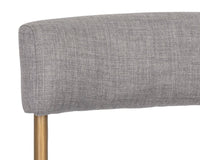 Sunpan Seneca Counter Stool - Antique Brass and Arena Cement/Antique Brass and Arena Navy/Black and Polo Club Stone