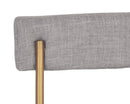 Sunpan Seneca Counter Stool - Antique Brass and Arena Cement/Antique Brass and Arena Navy/Black and Polo Club Stone