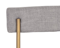 Sunpan Seneca Counter Stool - Antique Brass and Arena Cement/Antique Brass and Arena Navy/Black and Polo Club Stone