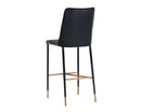 Sunpan Klaus Barstool - Black - Sparrow Grey and Napa Black/ Flint Grey and Napa Taupe