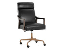 Sunpan Collin Office Chair in Brown/Natural