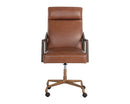 Sunpan Collin Office Chair in Brown/Natural