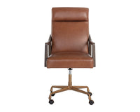 Sunpan Collin Office Chair in Brown/Natural