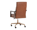 Sunpan Collin Office Chair in Brown/Natural