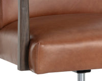 Sunpan Collin Office Chair in Brown/Natural