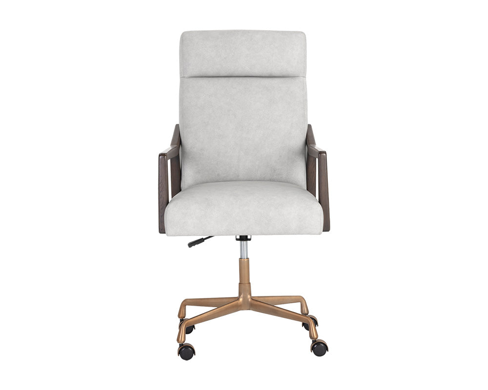 Sunpan Collin Office Chair in Brown/Natural