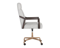 Sunpan Collin Office Chair in Brown/Natural