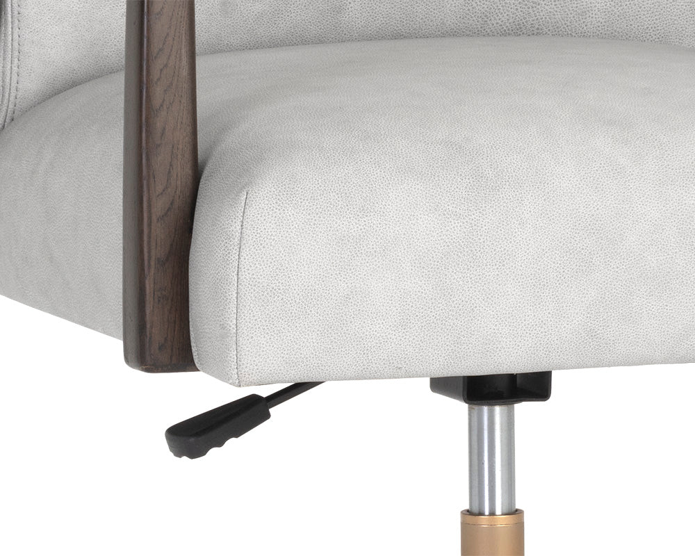 Sunpan Collin Office Chair in Brown/Natural