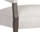 Sunpan Carlyle Lounge Chair in Brentwood Charcoal / Saloon Light Grey / Shalimar Tobacco Leather