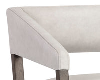 Sunpan Carlyle Lounge Chair in Brentwood Charcoal / Saloon Light Grey / Shalimar Tobacco Leather