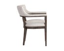 Sunpan Brylea Dining Armchair in Brown And Saloon Light Grey/Shalimar Tobacco Leather