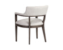 Sunpan Brylea Dining Armchair in Brown And Saloon Light Grey/Shalimar Tobacco Leather