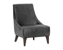 Sunpan Elias Lounge Chair - Marseille Black / Camel Leather