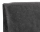 Sunpan Elias Lounge Chair - Marseille Black / Camel Leather