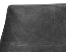 Sunpan Elias Lounge Chair - Marseille Black / Camel Leather