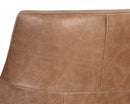 Sunpan Elias Lounge Chair - Marseille Black / Camel Leather