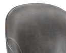 Sunpan Bretta Swivel Dining Chair - Overcast Grey / Tobacco Tan / Moto Stucco