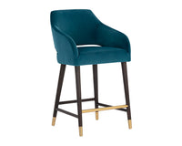 Sunpan Adelaide Counter Stool - Timeless Teal