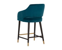 Sunpan Adelaide Counter Stool - Timeless Teal