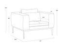 Sunpan Burr Armchair
