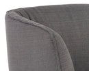 Sunpan Vain Wheeled Dining Armchair - Zenith Graphite Grey