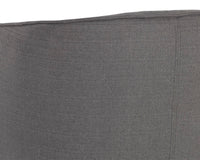 Sunpan Vain Wheeled Dining Armchair - Zenith Graphite Grey