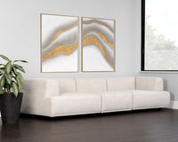 Sunpan Darren Modular - Left/Right Armchair - Moto Stucco