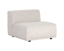 Sunpan Darren Modular - Armless Chair in Moto Stucco / Smokescreen