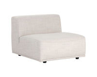 Sunpan Darren Modular - Armless Chair in Moto Stucco / Smokescreen