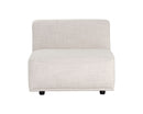 Sunpan Darren Modular - Armless Chair in Moto Stucco / Smokescreen