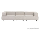 Sunpan Darren Modular - Armless Chair in Moto Stucco / Smokescreen