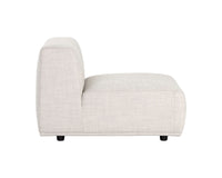 Sunpan Darren Modular - Armless Chair in Moto Stucco / Smokescreen