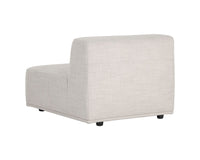 Sunpan Darren Modular - Armless Chair in Moto Stucco / Smokescreen