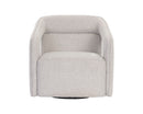 Sunpan Kendrick Swivel Lounge Chair - Abbington Black / Belfast Heather Grey